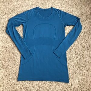 Lululemon Long Sleeve Blue Swiftly Tech Size 10